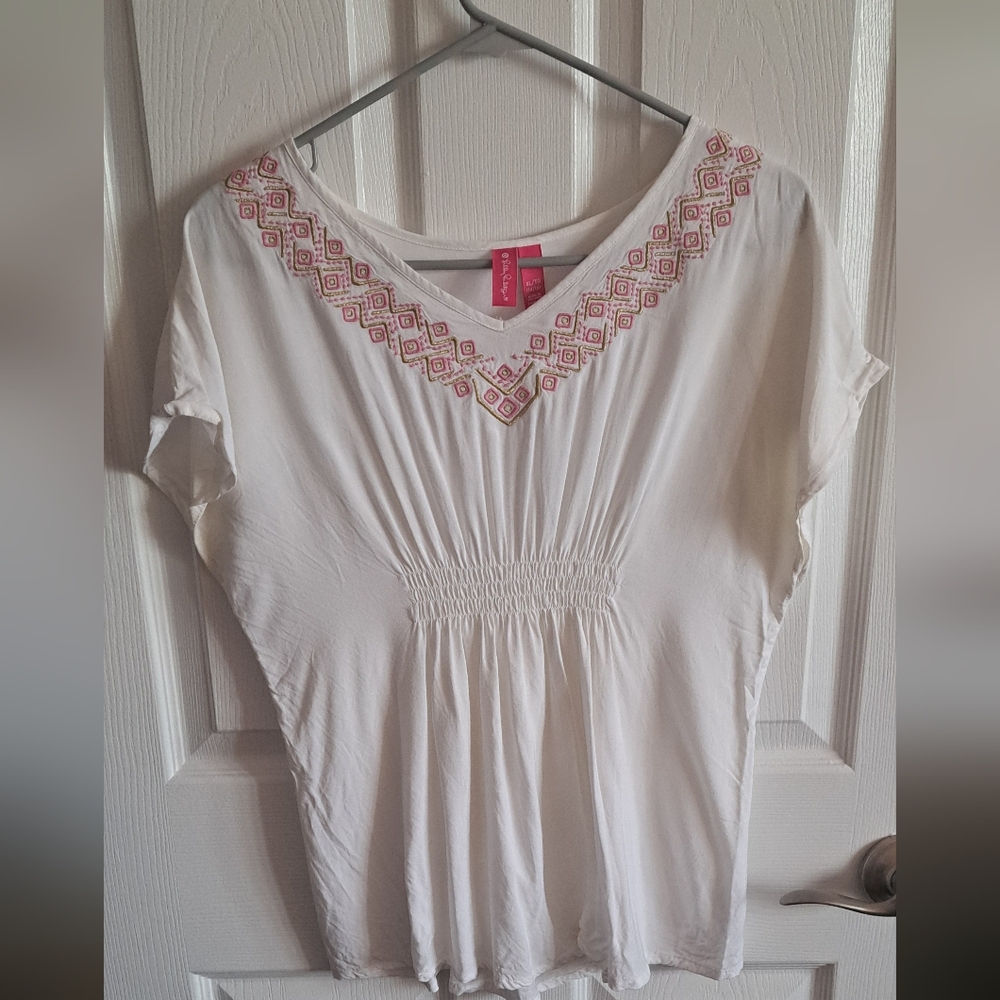 Lilly Pulitzer for Target White and Pink Kids Top